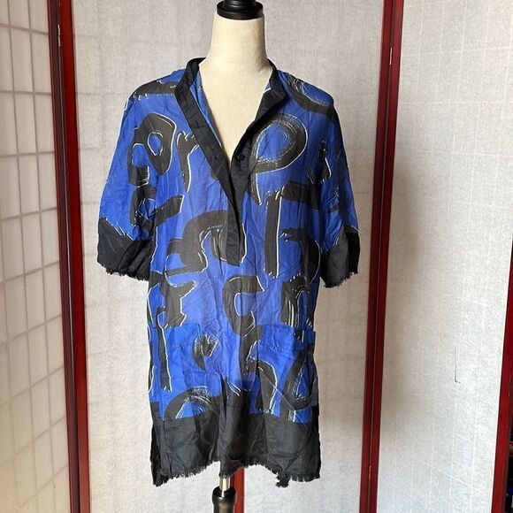 Proenza Schouler Vintage Semi-Sheer Cotton/Silk Blend Tunic (XS/Small) - Picture 2 of 14